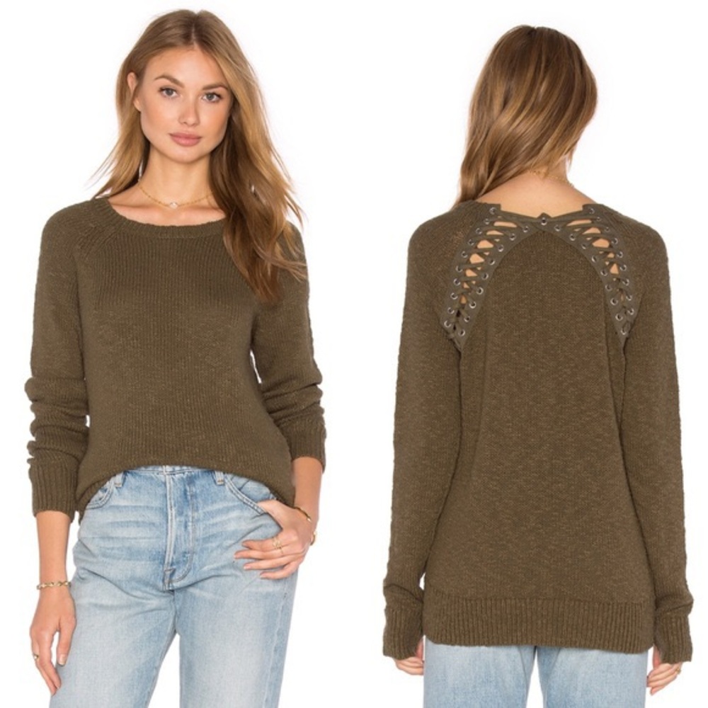 Pam & Gela lace back sweater